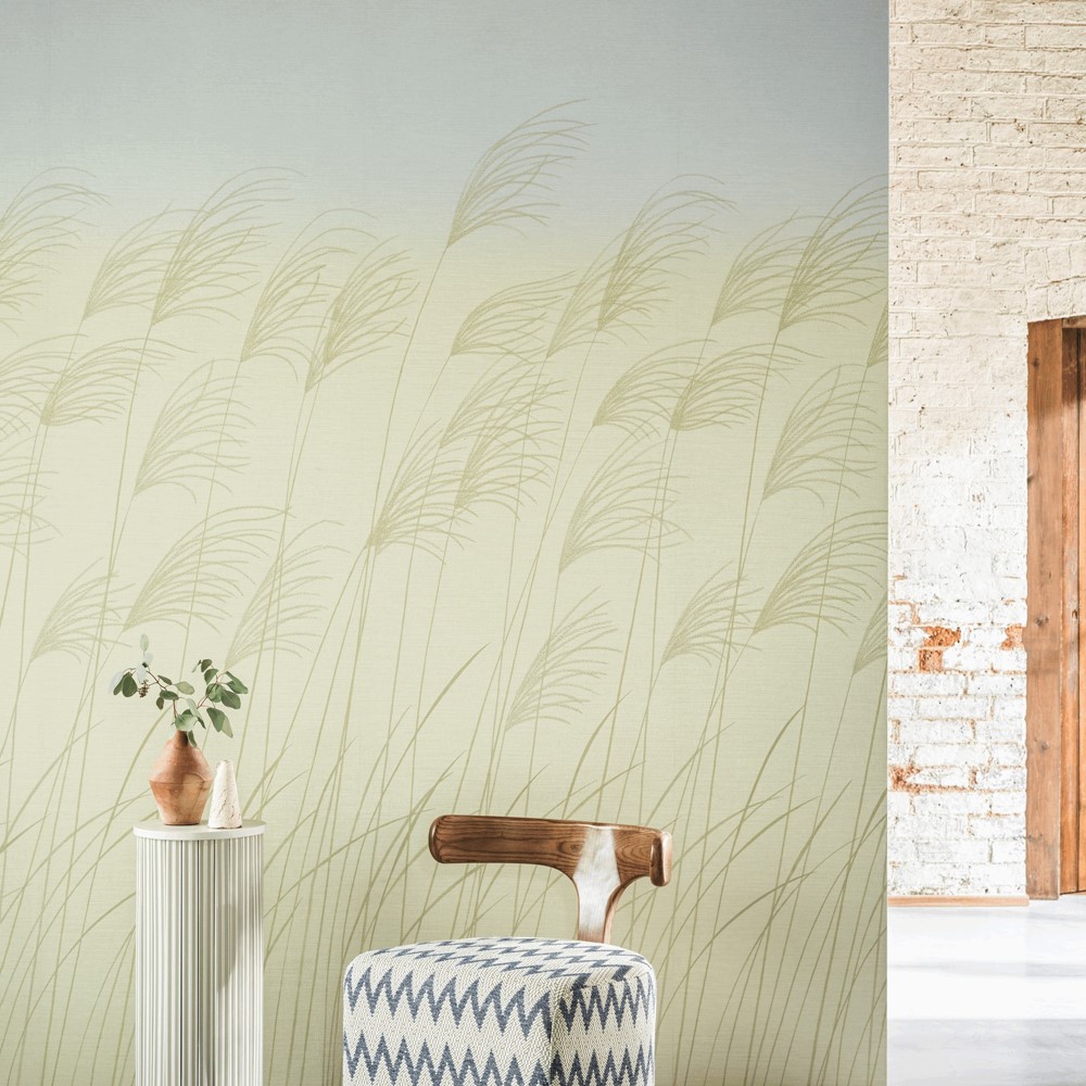 Miscanthus Wallpaper Panel 113230 by Harlequin in Buttermilk Sky